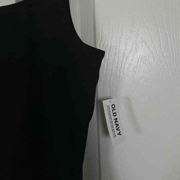 Old Navy Black Square Neck Women's Body Suit Medium NWT Cotton/Poly - Picture 9 of 12